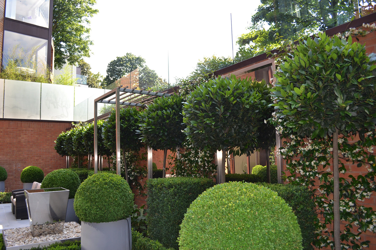 Kate Gould Gardens - Contemporary Courtyard Garden Hampstead